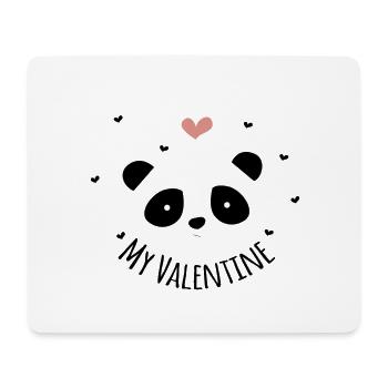 My Valentine Panda - Mouse Pad (horizontal) - white - Front