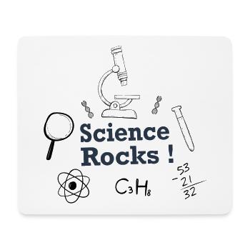 Science Rocks Science - Tapis de souris (format paysage) - blanc - Devant