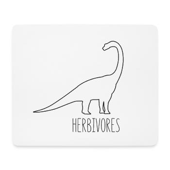 Herbivores Bio Vegan Geschenk - Mousepad (Querformat) - Weiß - Vorne
