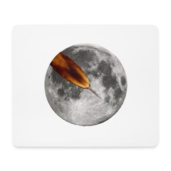 Fusée spatiale Apollo 7 en orbite autour de la lune - Tapis de souris (format paysage) - blanc - Devant