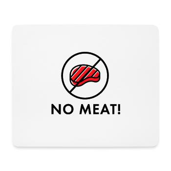 Pas de viande! cadeau - Tapis de souris (format paysage) - blanc - Devant