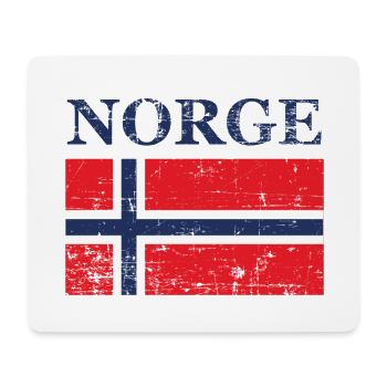 Norge Flag of Norway gift - Mouse Pad (horizontal) - white - Front