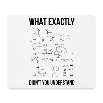 Chemie Formel Chemiker Spruch Geschenk - Mousepad (Querformat) - Weiß - Vorne
