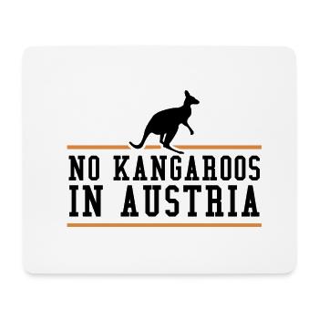 Kangourou Silhouette Autriche Autriche cadeau - Tapis de souris (format paysage) - blanc - Devant