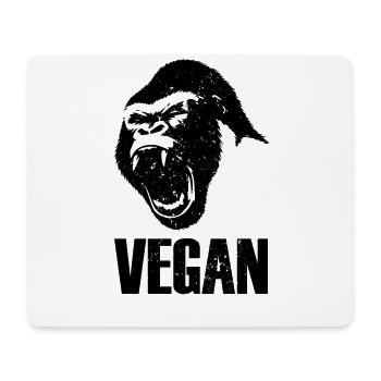 Vegan Gorilla Saying Gift - Mouse Pad (horizontal) - white - Front
