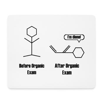 Organische Chemie Exam Chemielehrer Geschenk - Mousepad (Querformat) - Weiß - Vorne