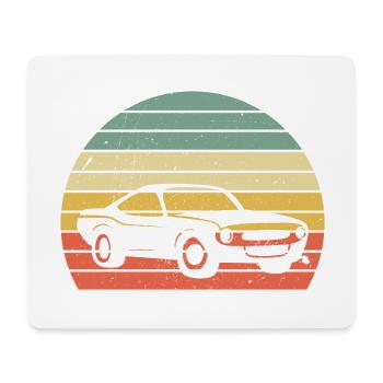 Classic Vintage Car V8 Muscle Car Geschenk - Mousepad (Querformat) - Weiß - Vorne