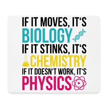 Science Physique Chimie Biologie Cadeau - Tapis de souris (format paysage) - blanc - Devant