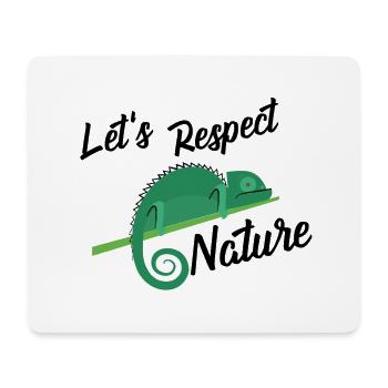 Protection de l'environnement amoureux de la nature disent cadeau - Tapis de souris (format paysage) - blanc - Devant