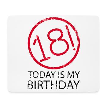 Anniversaire 18 ans Cadeau d'anniversaire - Tapis de souris (format paysage) - blanc - Devant