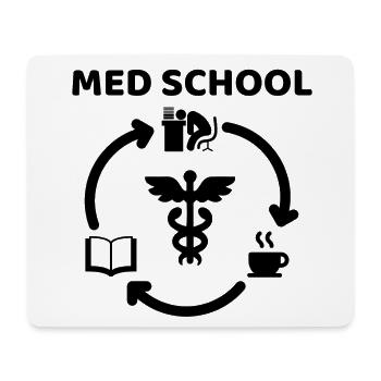 Etudier un cadeau de café étudiant en médecine - Tapis de souris (format paysage) - blanc - Devant