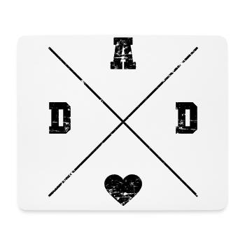 Dad Vatertag Geschenk - Mousepad (Querformat) - Weiß - Vorne