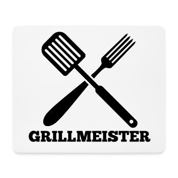 Grillen Grillsasion Grillzange Spruch Geschenk - Mousepad (Querformat) - Weiß - Vorne