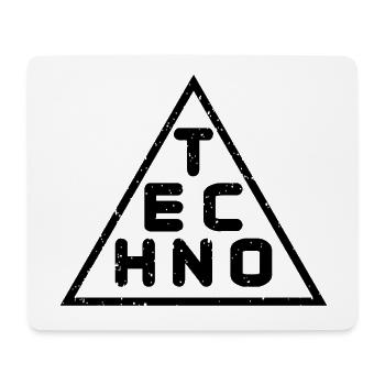 Techno Music Musique DJ Cadeau - Tapis de souris (format paysage) - blanc - Devant