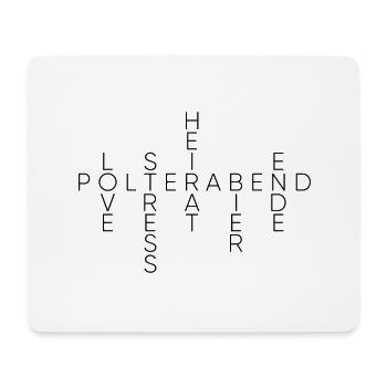 Wedding shower marriage saying wedding gift - Mouse Pad (horizontal) - white - Front