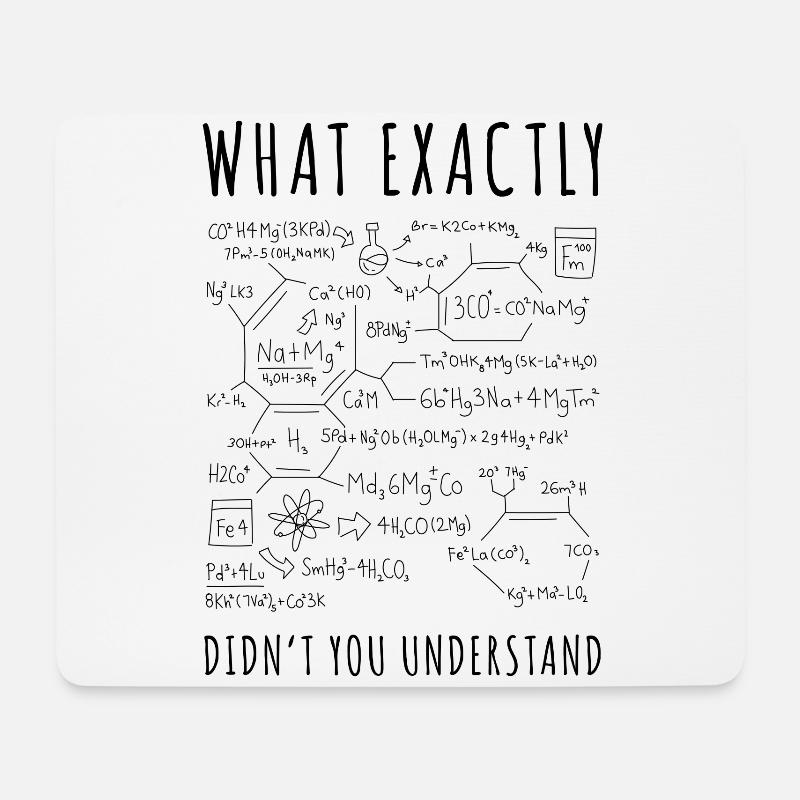Chemie Stufium Student Spruch Geschenk - Mousepad (Querformat) - Weiß