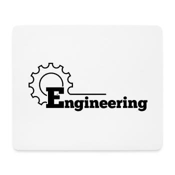 Engineering Ingenieur Zahnrad Geschenk - Mousepad (Querformat) - Weiß - Vorne