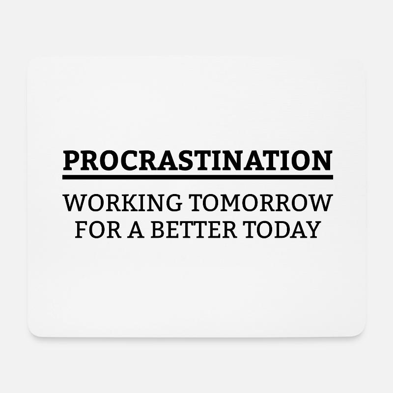 Working tomorrow for a better today Geschenk - Mousepad (Querformat) - Weiß