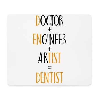 Doctor Engineer Artist Dentist Geschenk - Mousepad (Querformat) - Weiß - Vorne