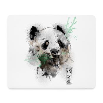 Watercolor Panda Bear - Tapis de souris (format paysage) - blanc - Devant