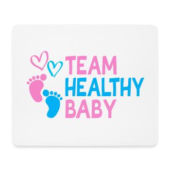 Team Healthy Baby Geschenk - Mousepad (Querformat) - Weiß - Vorne