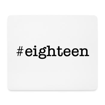 eighteen 18 Jahre Geburtstag Geschenk - Mousepad (Querformat) - Weiß - Vorne