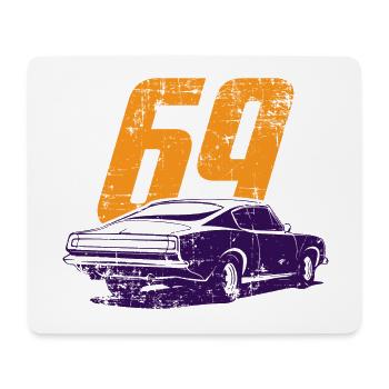 Rétro Vintage Car Voiture 1969 Cadeau - Tapis de souris (format paysage) - blanc - Devant