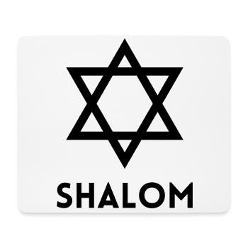 Davidstern Shalom Jew Jewish Geschenk - Mousepad (Querformat) - Weiß - Vorne