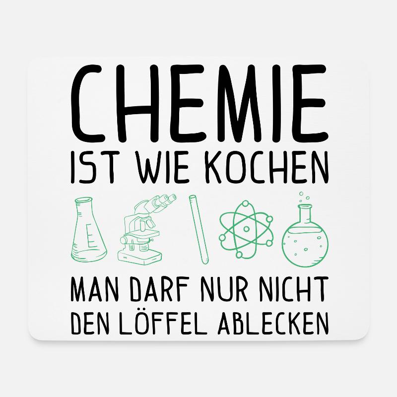 Chemie ist wie kochen Chemie Geschenk - Mousepad (Querformat) - Weiß