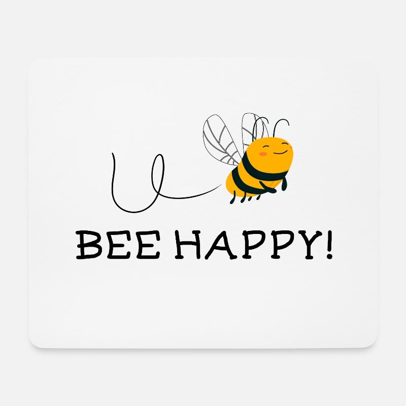 Bee Imker Happy Umweltschutz Geschenk - Mousepad (Querformat) - Weiß