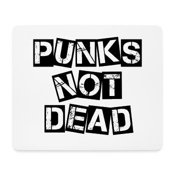 Punks not Dead Punk Rock Punker Anarchie Geschenk - Mousepad (Querformat) - Weiß - Vorne