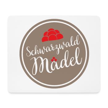 Schwarzwaldmädel Schwarzwald Bollenhut Frau - Mousepad (Querformat) - Weiß - Vorne