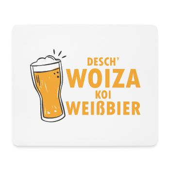 Weizenbier Beir Schwaben Schwäbisch Geschenk - Mousepad (Querformat) - Weiß - Vorne