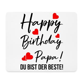 Joyeux anniversaire papa! Tu es la meilleure fête des pères - Tapis de souris (format paysage) - blanc - Devant