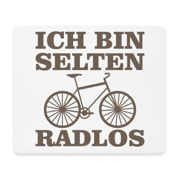Ich bin selten radlos Bicycle Ride Geschenk - Mousepad (Querformat) - Weiß - Vorne