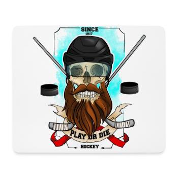 Play or die - Mouse Pad (horizontal) - white - Front