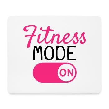 Fitness mode on - Mouse Pad (horizontal) - white - Front