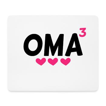 Dreifache Oma - Oma hoch Drei - Mousepad (Querformat) - Weiß - Vorne