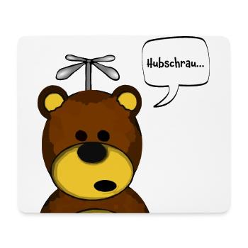Hubschrauber Bär Hubschraubär - Mousepad (Querformat) - Weiß - Vorne