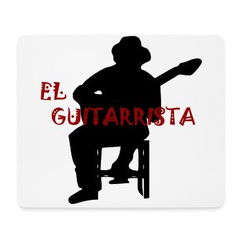 El Guitarrista - Mousepad (Querformat) - Weiß - Vorne