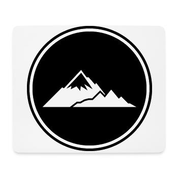 Berge Mountains Silhouette - Mouse Pad (horizontal) - white - Front