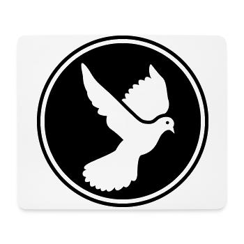 Dove symbol - Mouse Pad (horizontal) - white - Front
