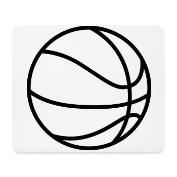 Basketball - Mousepad (Querformat) - Weiß - Vorne