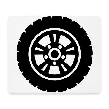Reifen tuning - Mousepad (Querformat) - Weiß - Vorne