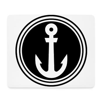 Anker - Mousepad (Querformat) - Weiß - Vorne