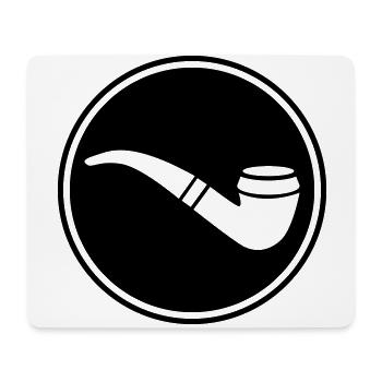 Pfeife rauchen - Mousepad (Querformat) - Weiß - Vorne