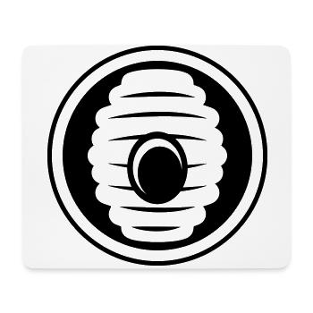 Abeille Icon miel - Tapis de souris (format paysage) - blanc - Devant