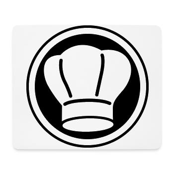 Cercle du chapeau de chef - Tapis de souris (format paysage) - blanc - Devant