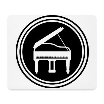 Klavier musik - Mousepad (Querformat) - Weiß - Vorne