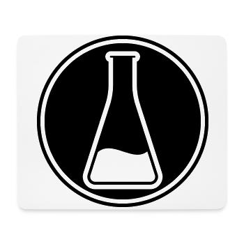 Test tube icon - Mouse Pad (horizontal) - white - Front